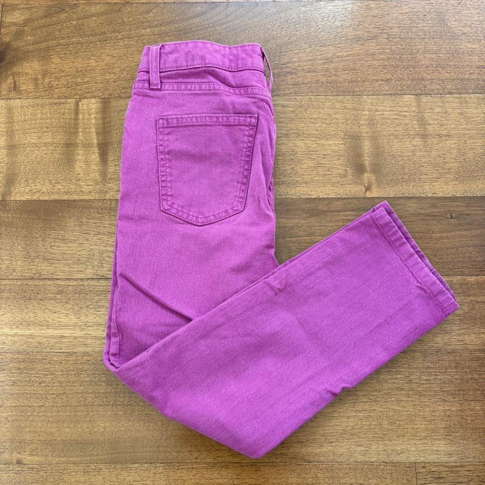 Boden Purple Slim Fit Cropped Jeans